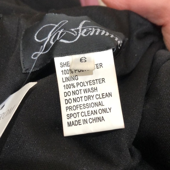 NWT La Femme Maxi Dress Size 6 Black Cut Out Caged Open Back - Picture 5 of 9